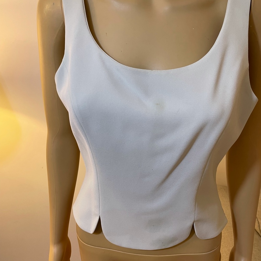 Albert Nipon Jacket & Matching Sleeveless Top Sz … - image 8